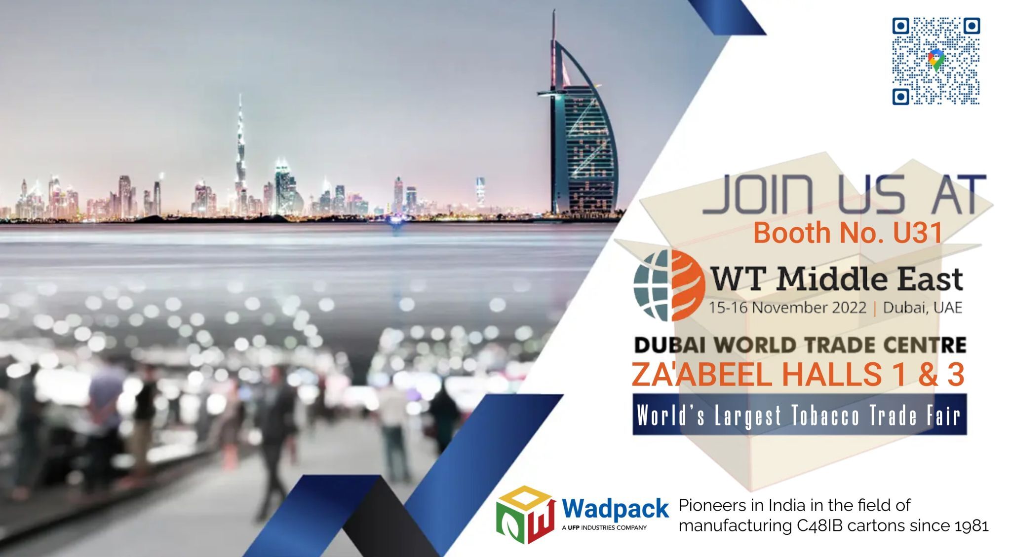 World Tobacco Middle East Trade Fair Dubai 2022 | Wadpack